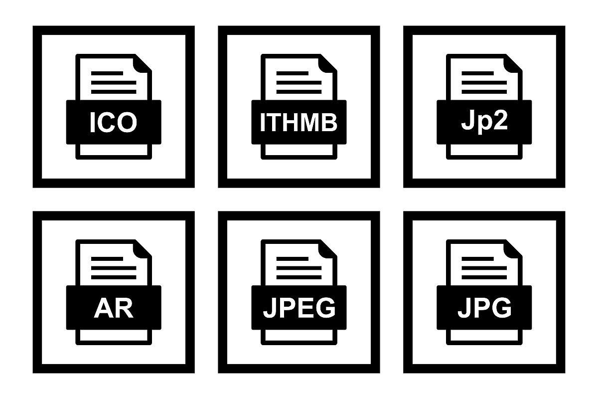 Set Of File Formats Icons example image 1