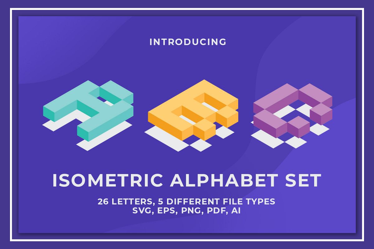 Isometric Alphabet example image 1