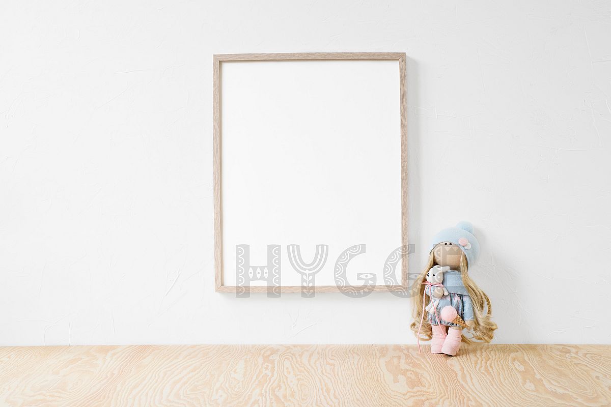 Nursery Frame Mockup, Simple Poster Mock Up, Christmas Frame example image 1
