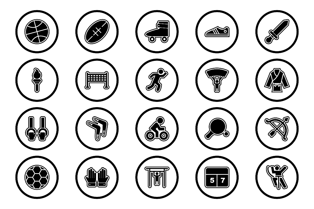 Set Of Sports And Game Icons example image 1