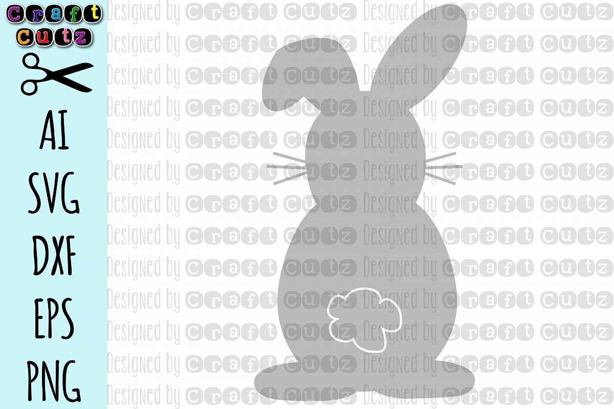 Download Easter Bunny Outline AI, SVG, DXF, EPS, and PNG (65606 ...