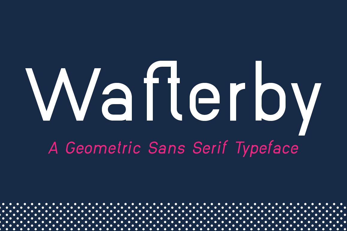 Wafterby Geometric Sans Serif Typeface example image 1