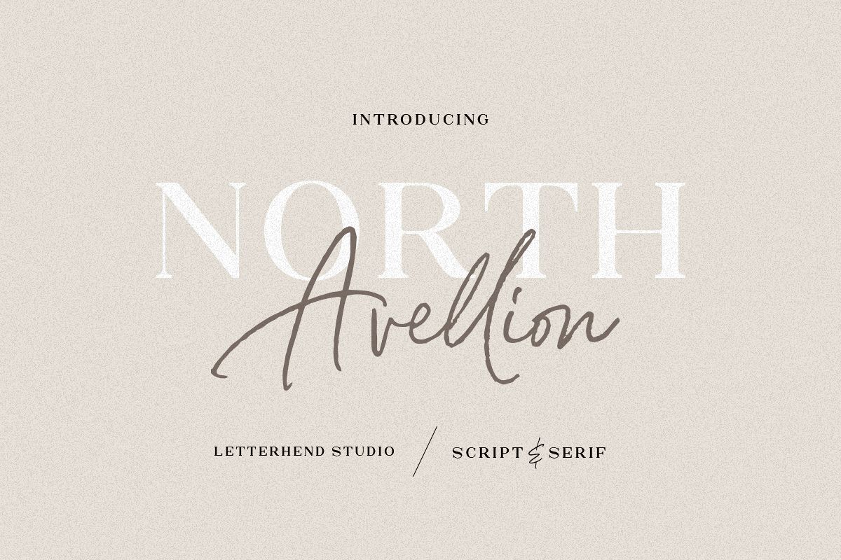 North Avellion - Script & Serif Duo example image 1