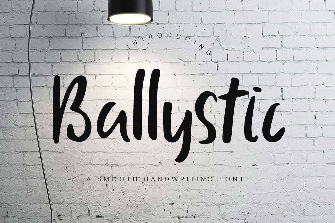 Ballystic Handwriting Typeface example image 1