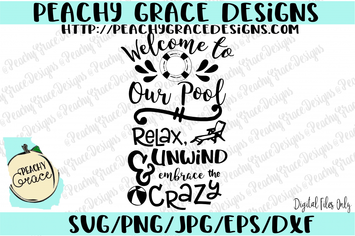 Download Welcome to Our Pool SVG (97748) | SVGs | Design Bundles