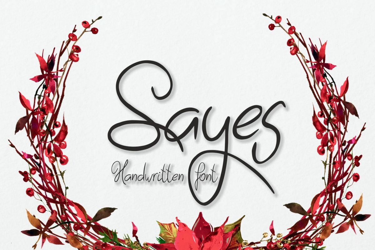 Sayes Font example image 1