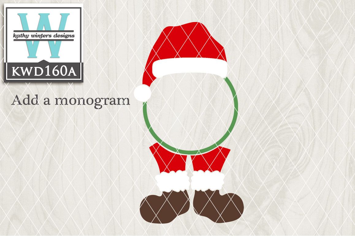 Christmas SVG - Christmas Monogram KWD160A example image 1