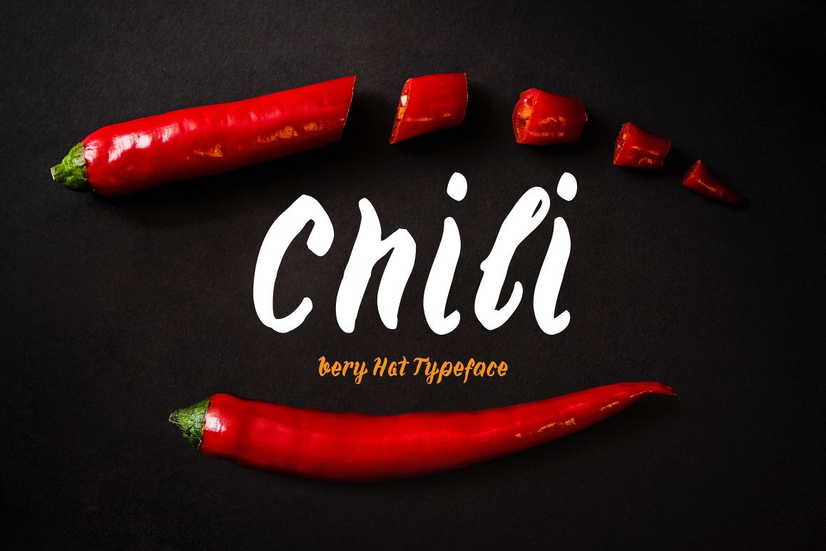 Chili—handwritten font example image 1