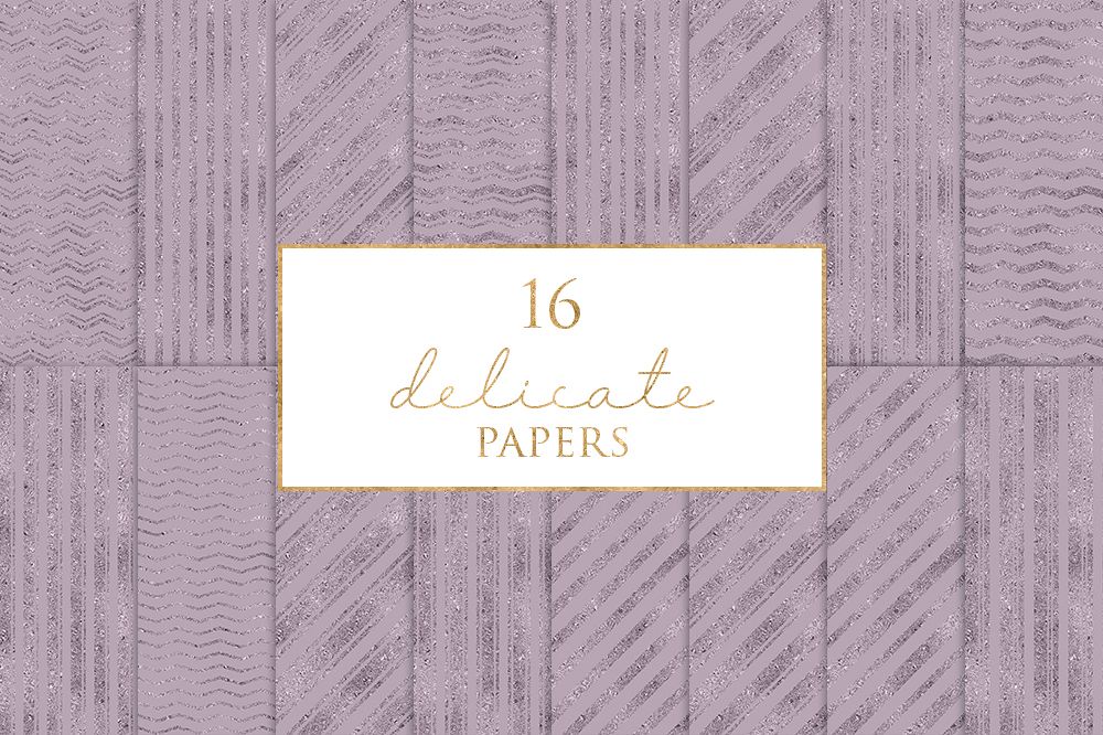 16 Delicate Digital Paper Pack example image 1