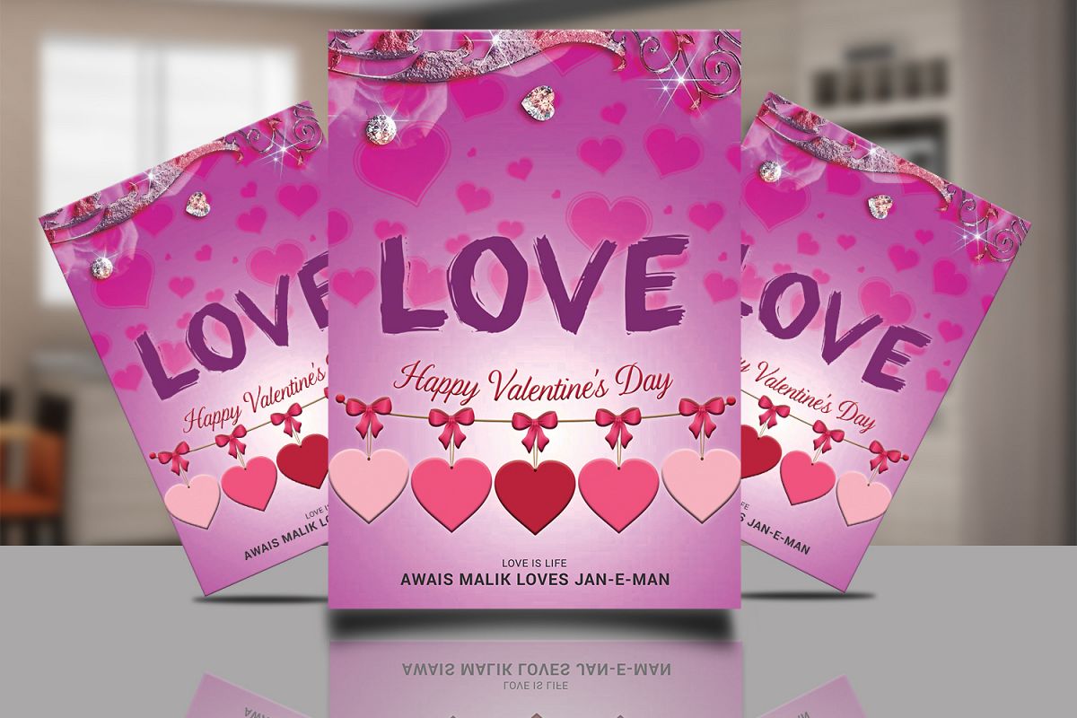Valentine Flyer PSD example image 1