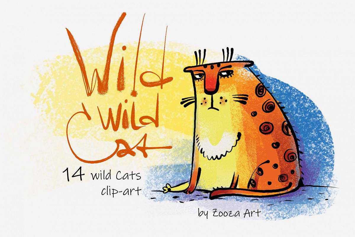 Wild Wild Cat - 14 illustrations example image 1