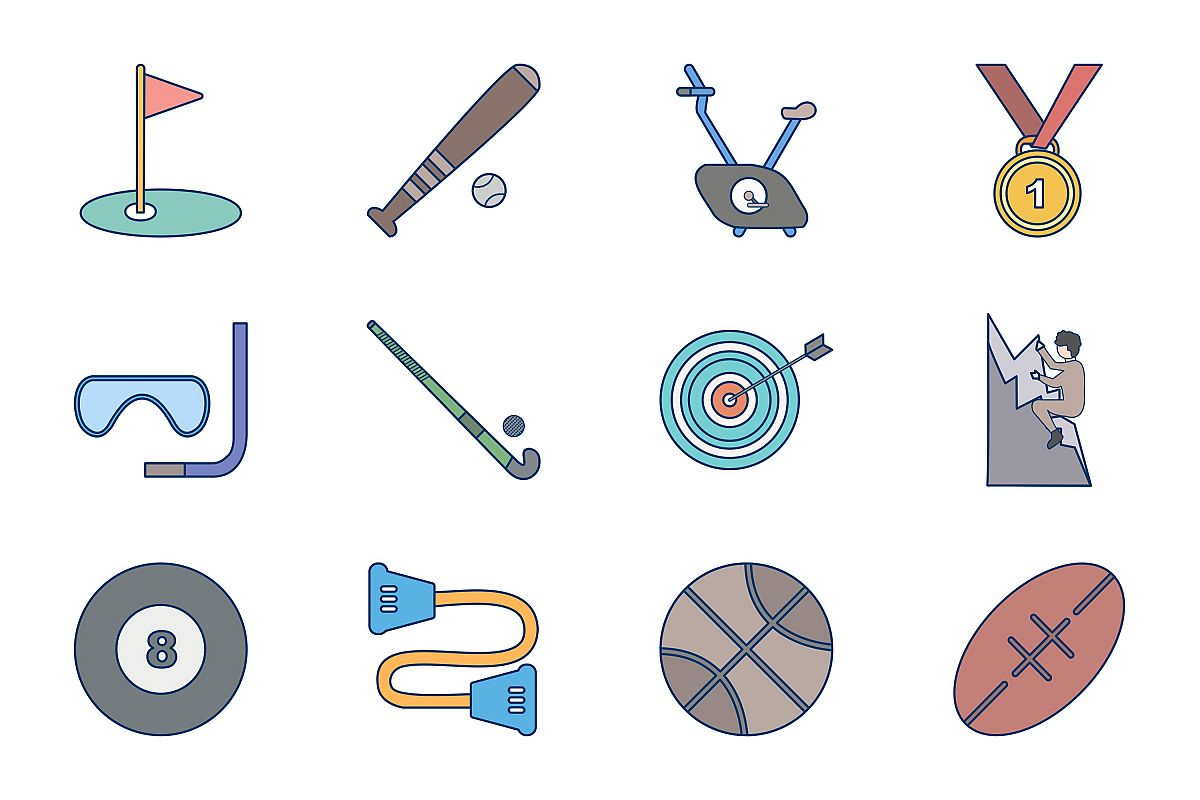 Set Of Sports And Game Icons example image 1