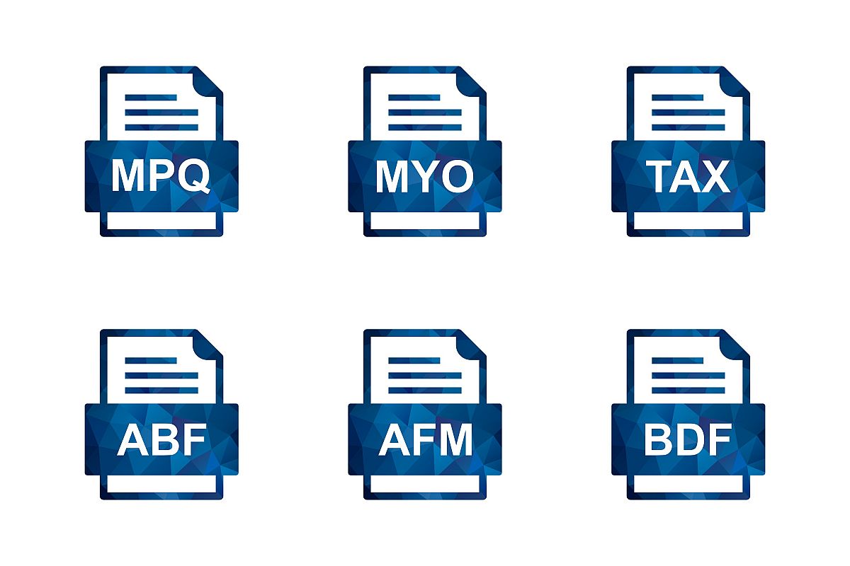 Set Of File Formats Icons example image 1
