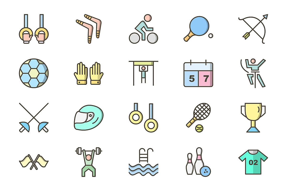 Set Of Sports And Game Icons example image 1