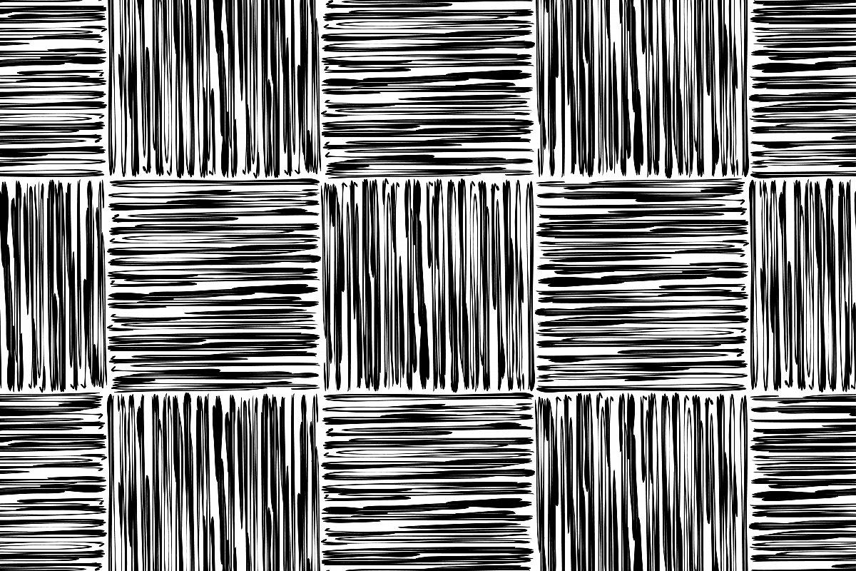 Seamless vector background of hand drawn squares. Lines textures of pen. Textile rapport. example image 1