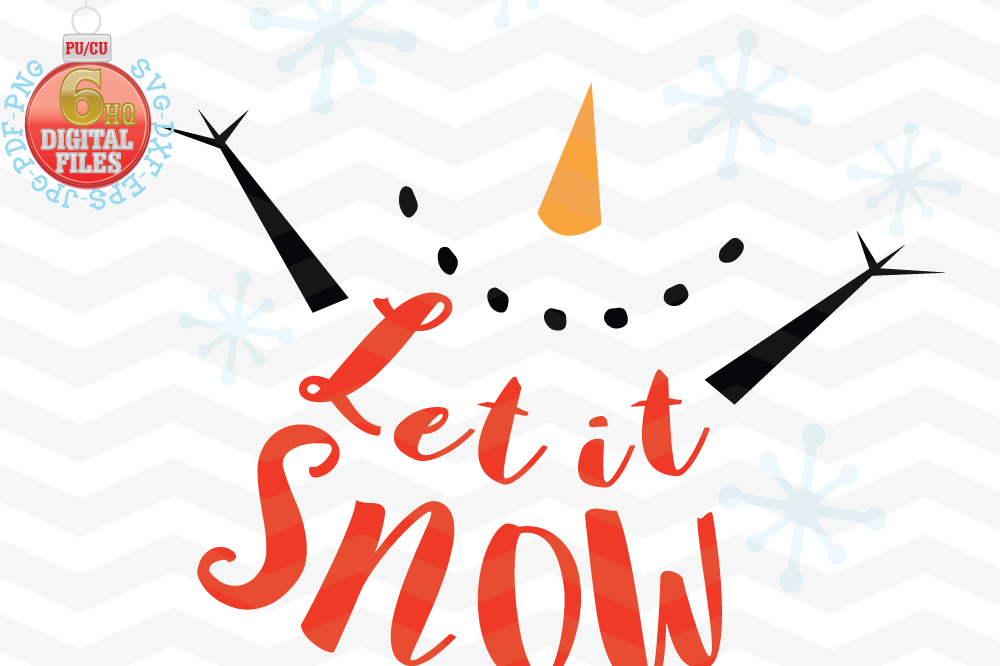 Let it snow svg - Snow Cute SVG - Christmas SVG - Snow SVG