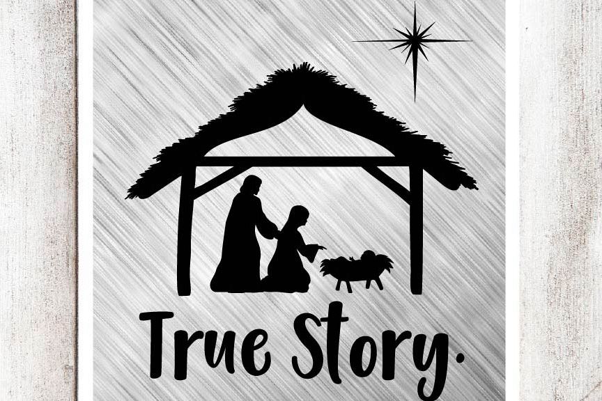 Download True Story Nativity SVG/DXF/EPS file by | Design Bundles