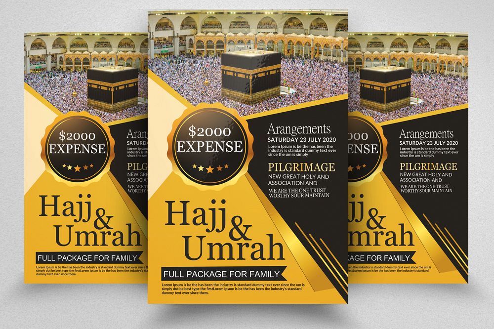 Umrah & Hajj Flyer Template example image 1