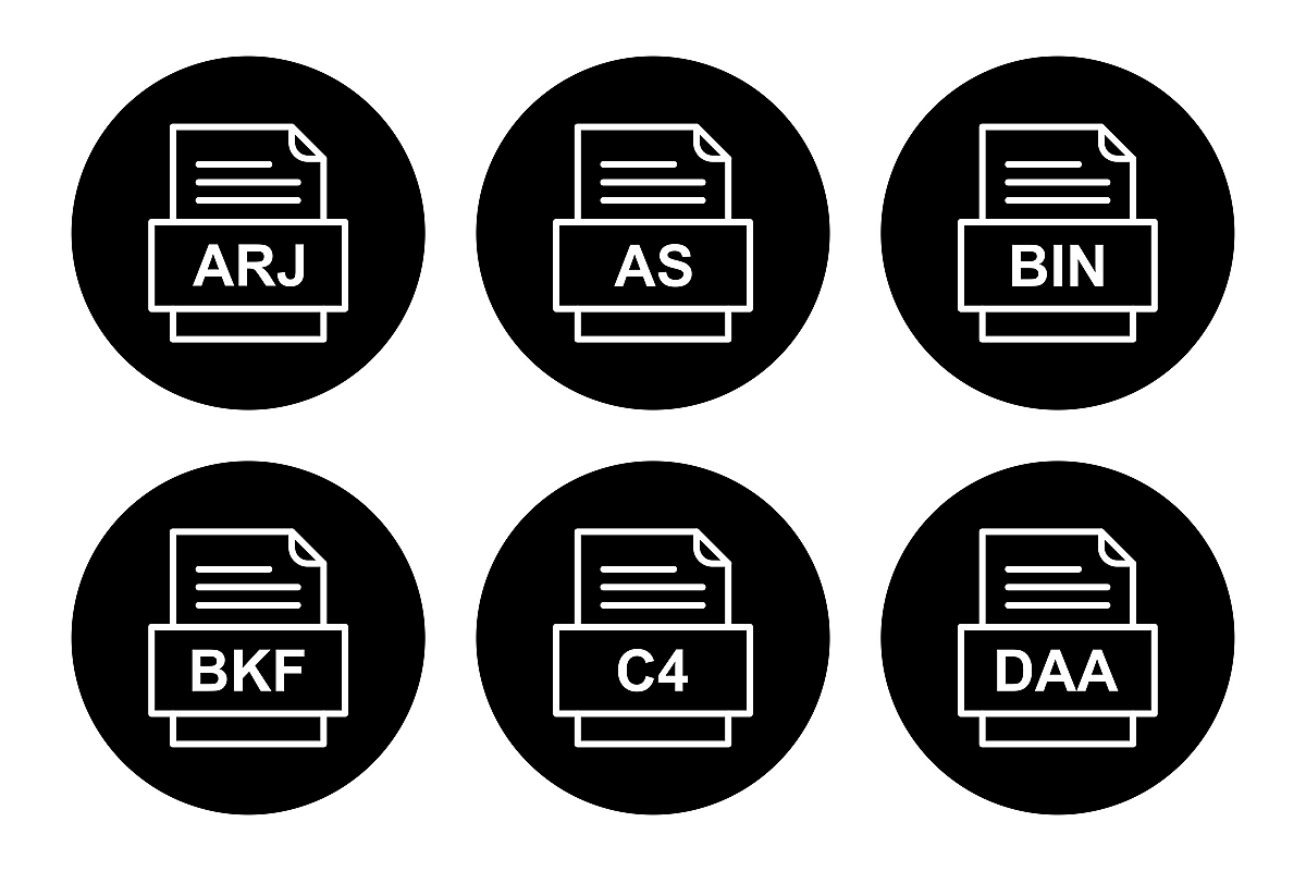 Set Of File Formats Icons example image 1