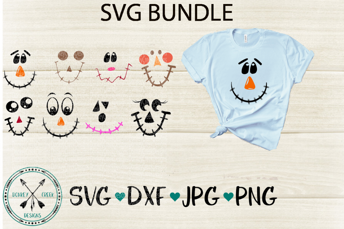 Scarecrow Faces Svg Bundle