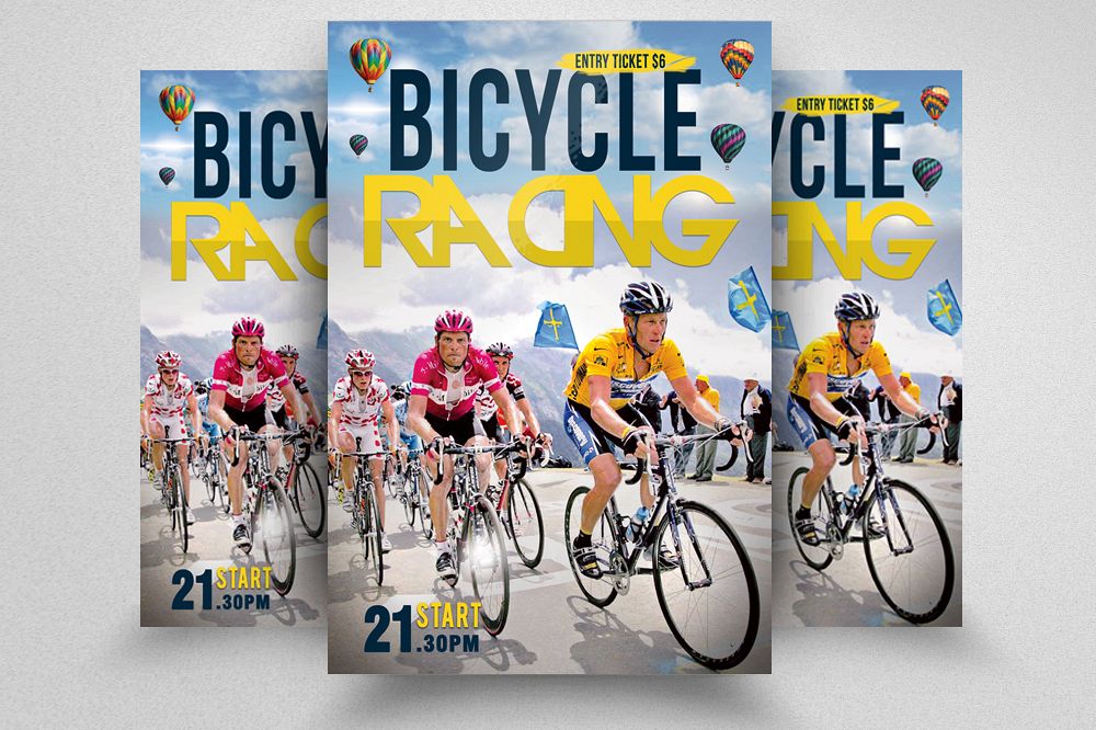 Bicycle Racing Flyer Templates example image 1