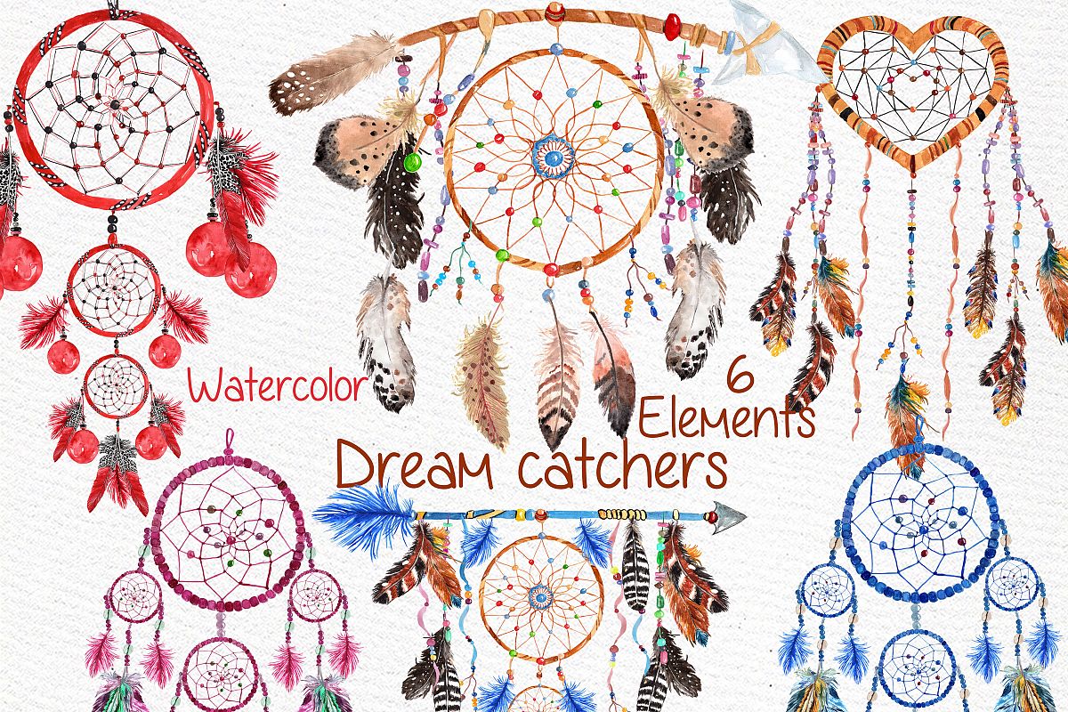 Dreamcatchers, Tribal clip art example image 1