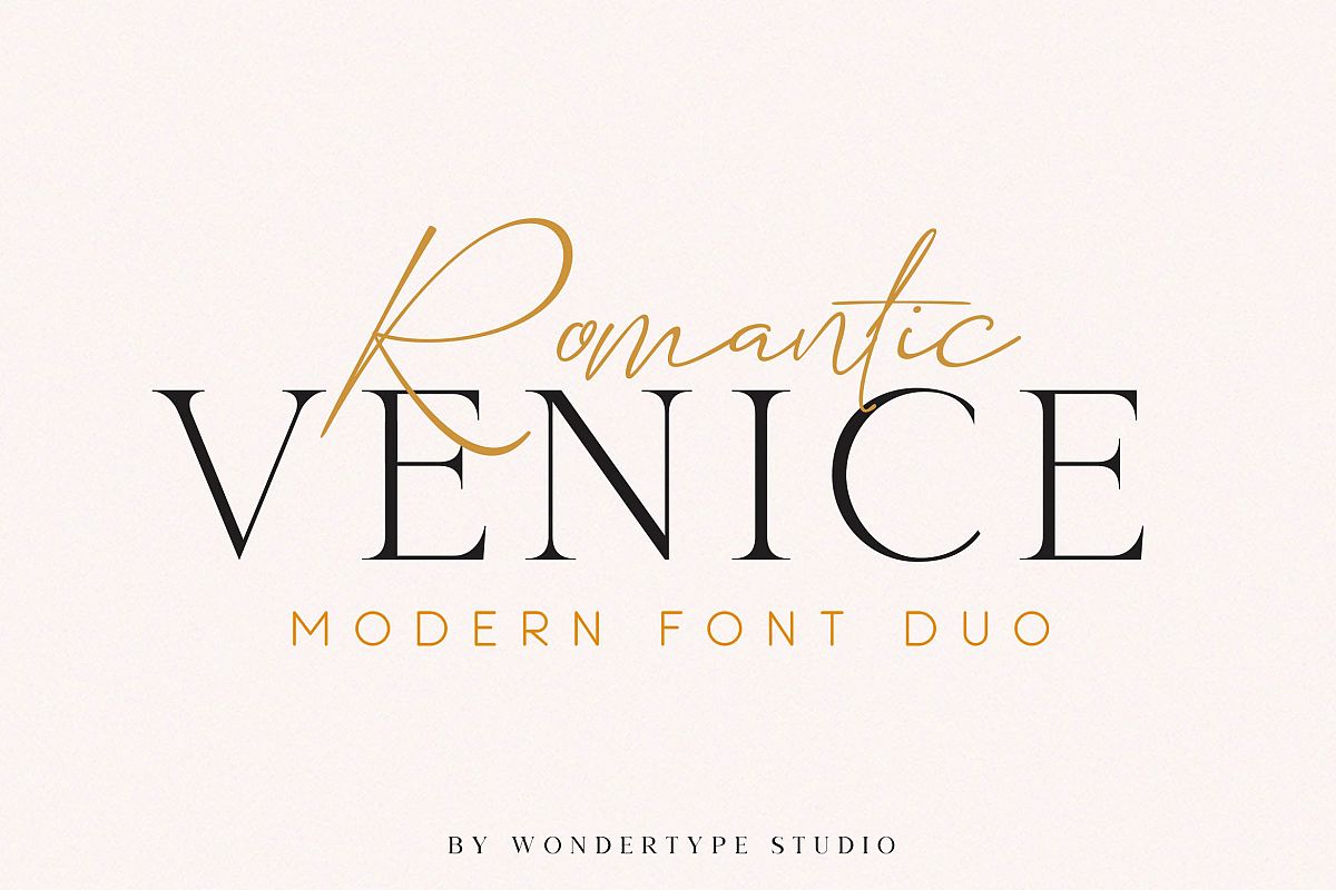 Romantic Venice Font Duo example image 1