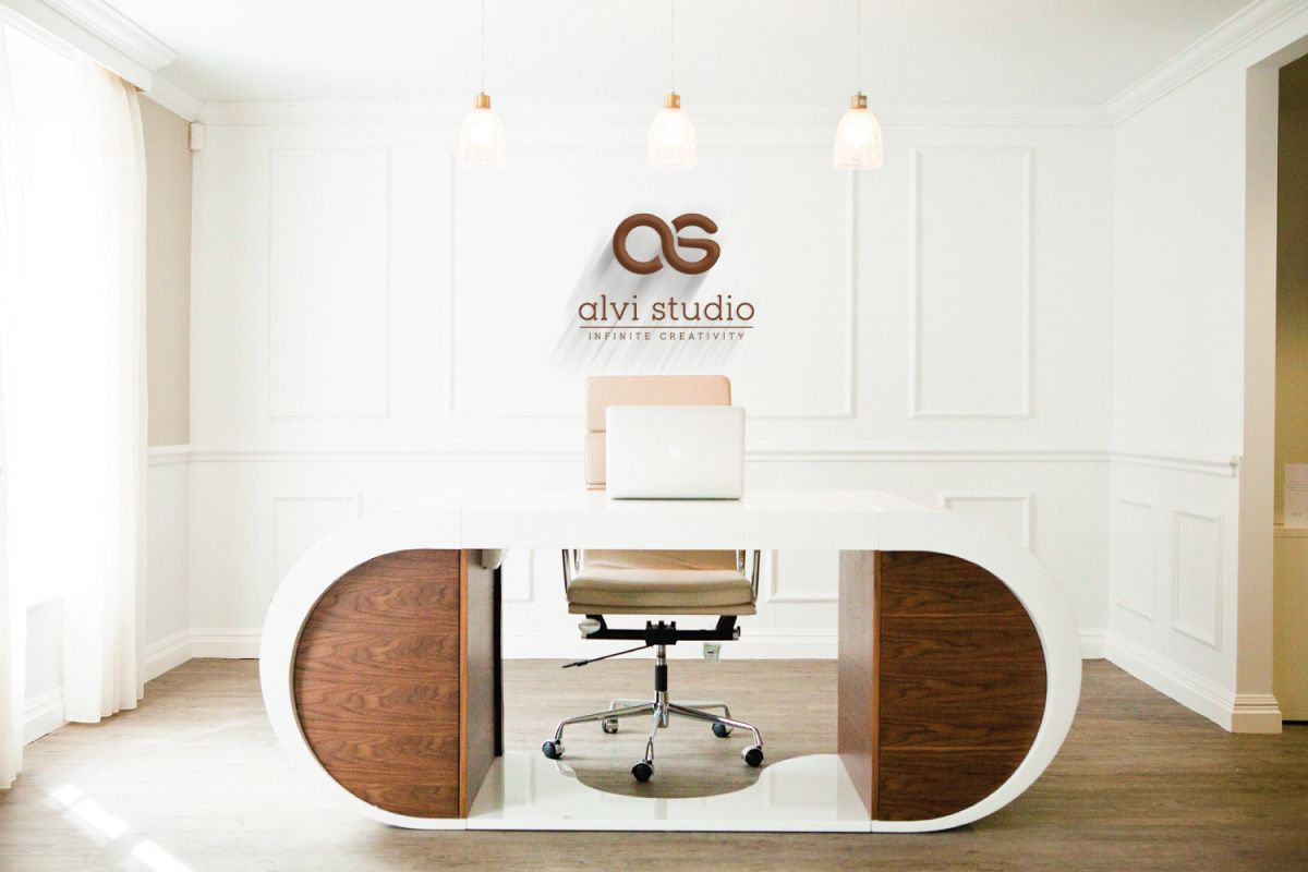 8 3d wall logo mock up example image 1