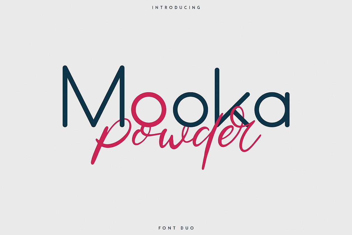 Mooka Powder - font duo example image 1
