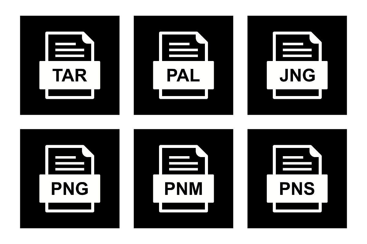 Set Of File Formats Icons example image 1