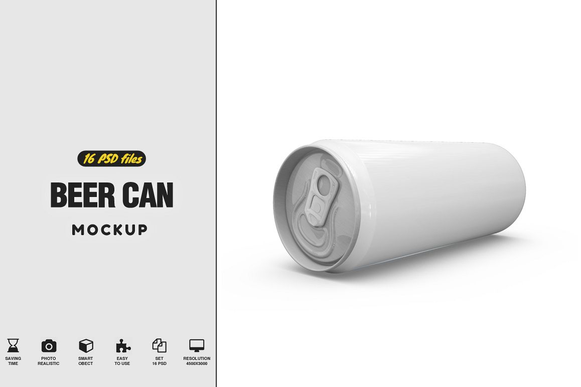 Beer Can Mockup example image 1