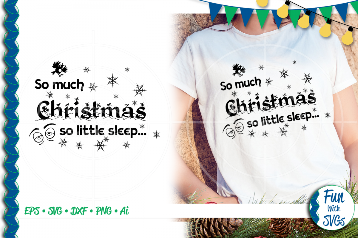 SVG So Much Christmas Vector, Cut File, Clip Art FWS390 example image 1