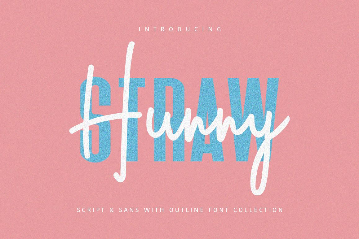 Hunny Straw Font Collection example image 1