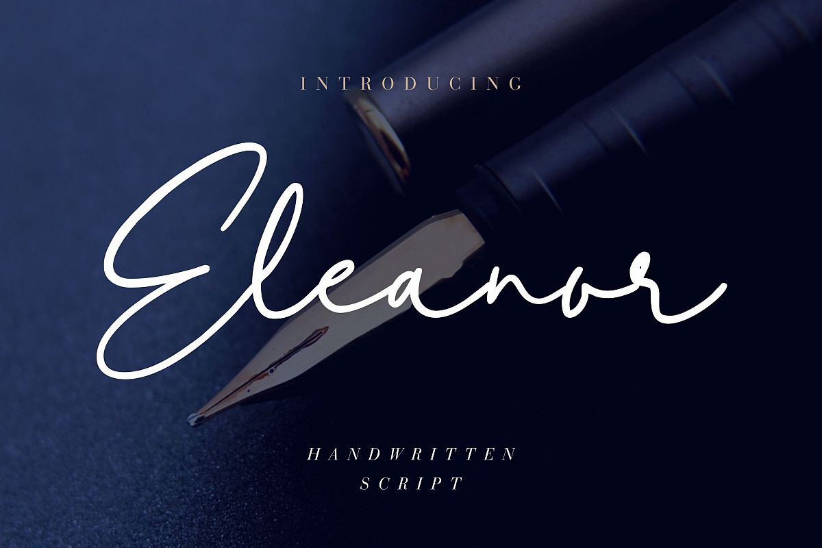Eleanor Handwritten Script example image 1