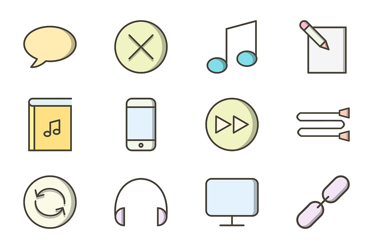 Set Of Multimedia Icons example image 1