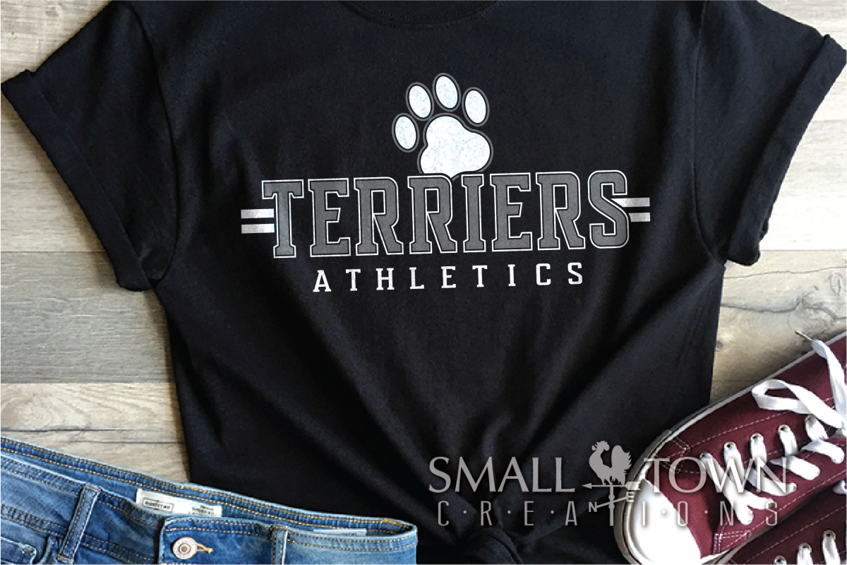 Terrier, Athletics, Sport, Team, Logo, PRINT, CUT, DESIGN example image 1