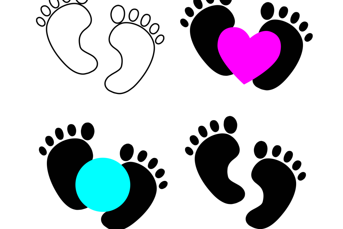 Baby feet svg (62697) | SVGs | Design Bundles