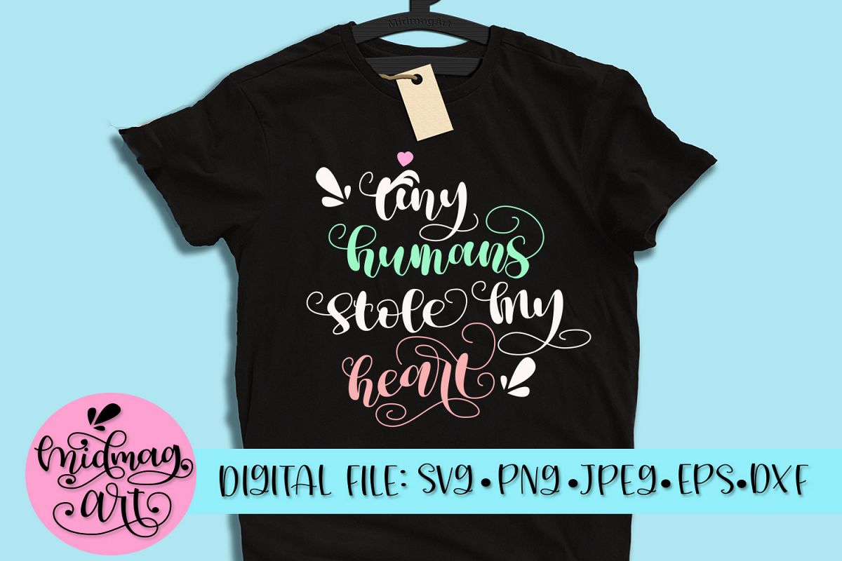 Tiny humans stole my heart svg, png, jpeg, eps and dxf example image 1