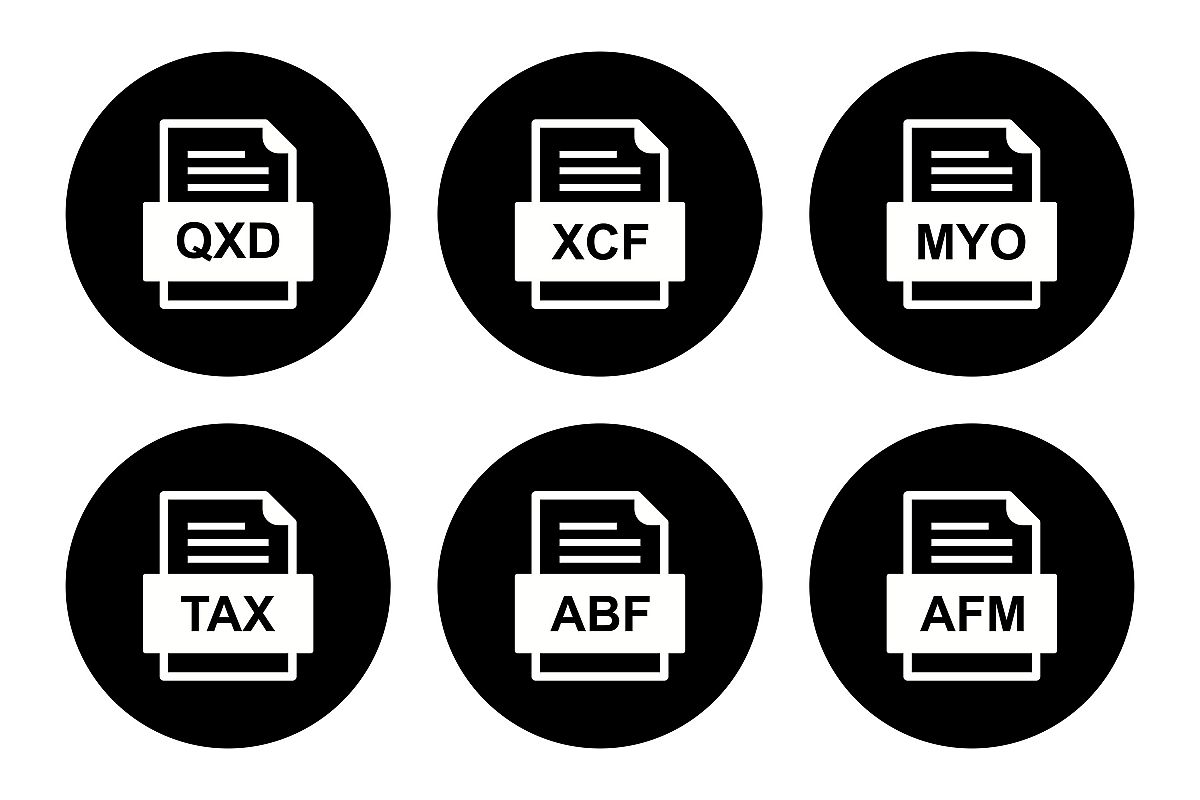 Set Of File Formats Icons example image 1