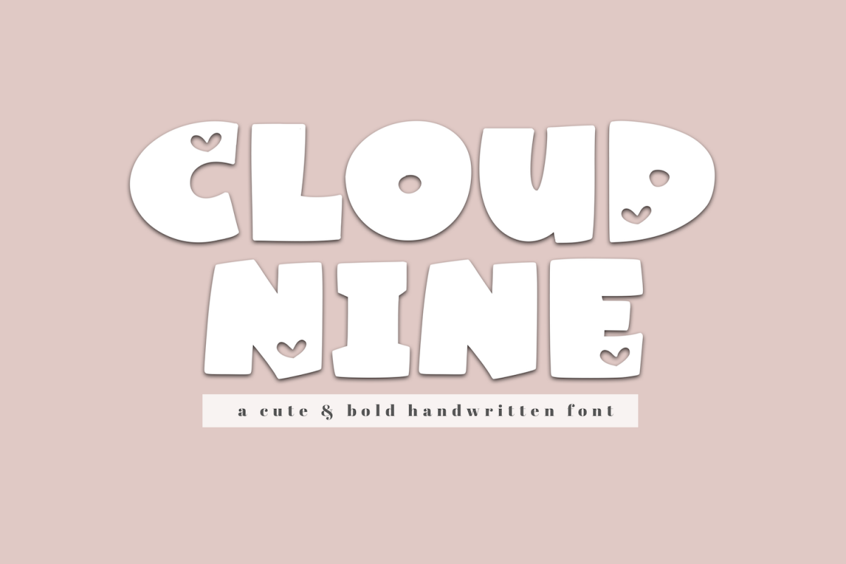 Cloud Nine - A Bold Handwritten Font example image 1