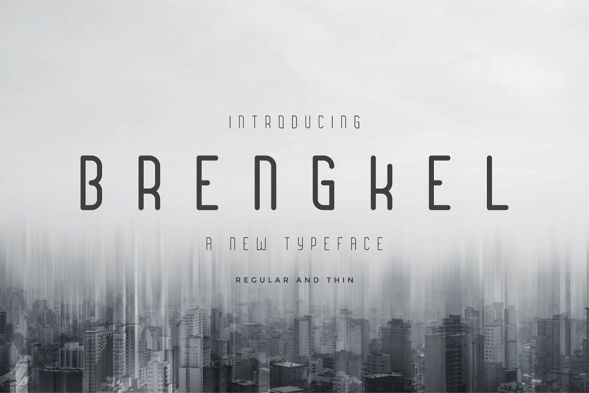 Brengkel - Condensed Font example image 1