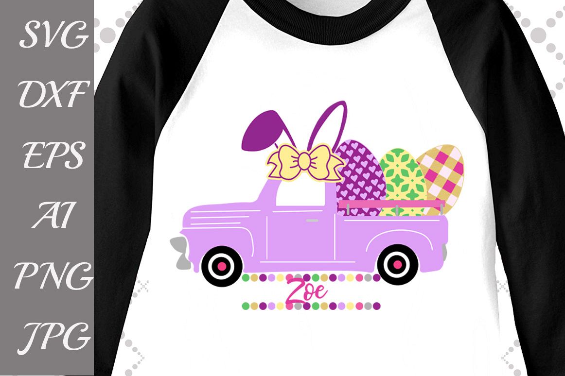 Easter Truck Svg example image 1