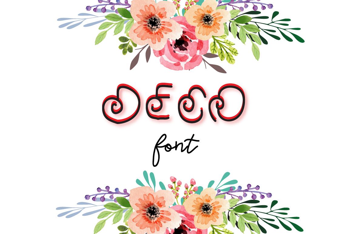 Deco- A cute font example image 1