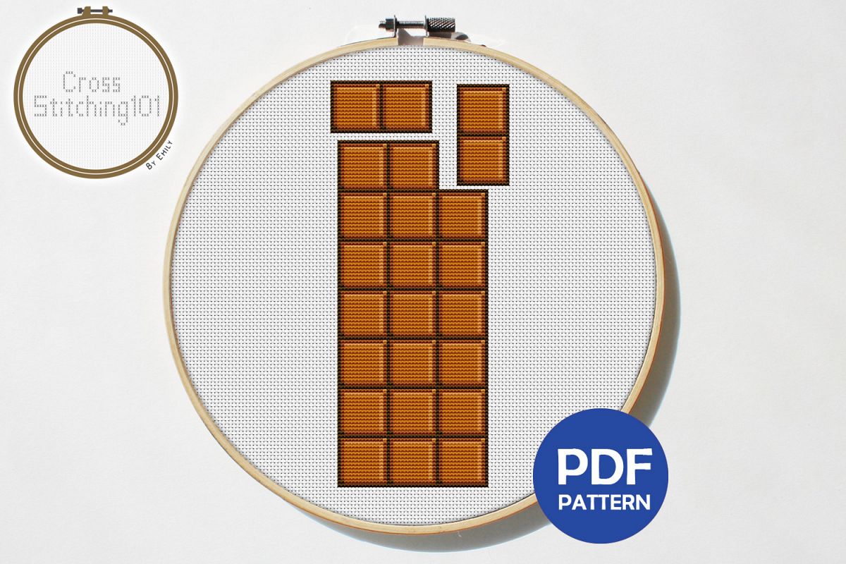 Chocolate Cross Stitch Pattern - Instant Download PDF example image 1