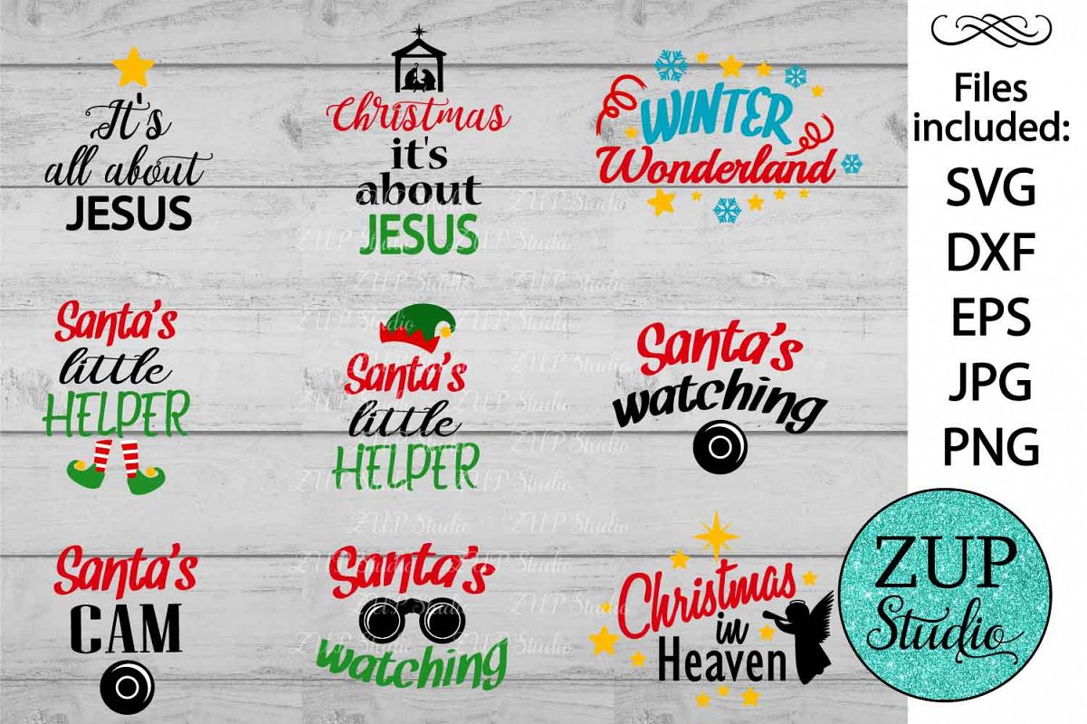 Christmas set Digital Cutting files file 117 example image 1