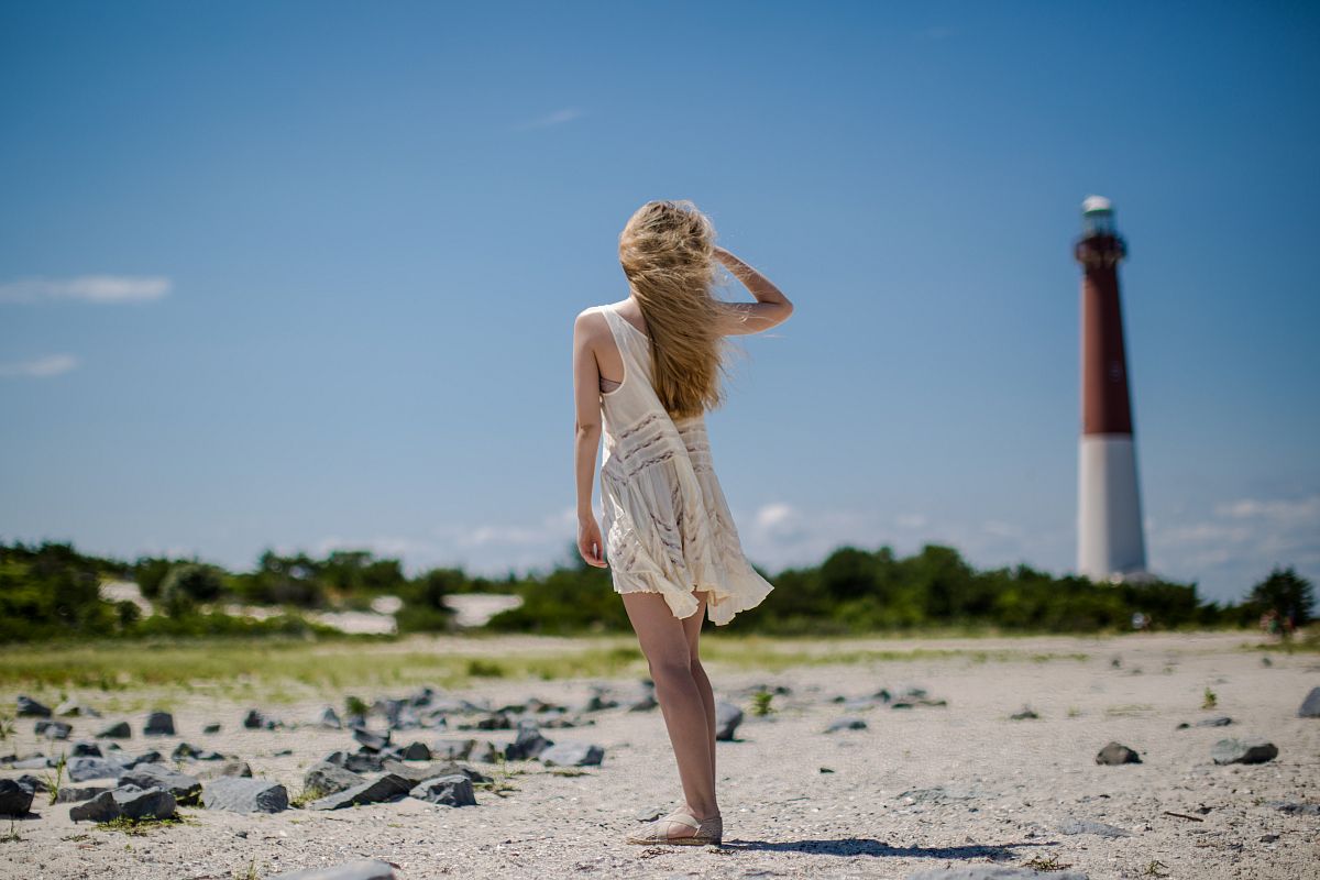 Girl at the lightning house example image 1