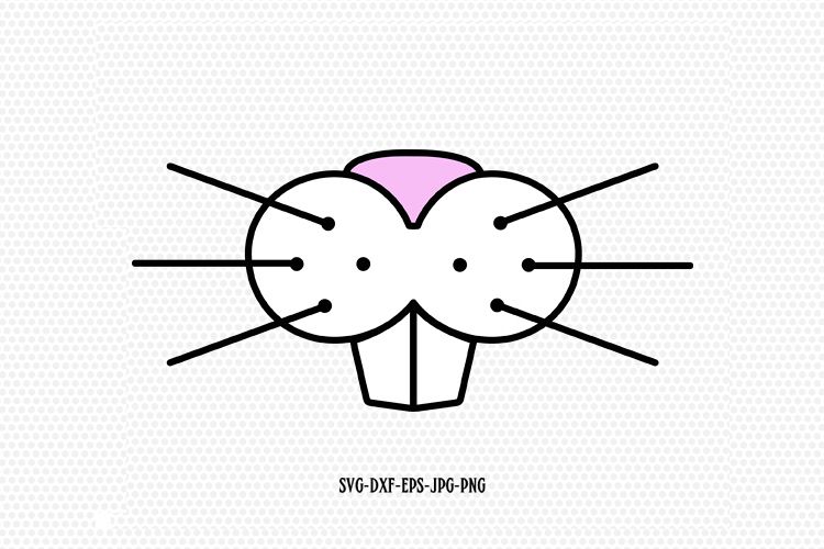 easter svg, easter bunny mouth svg example image 1