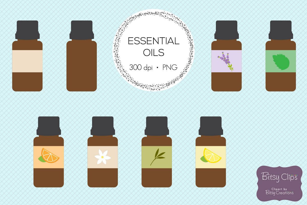 Essential Oil Clipart Digital Art Set Direct Sales Clipart