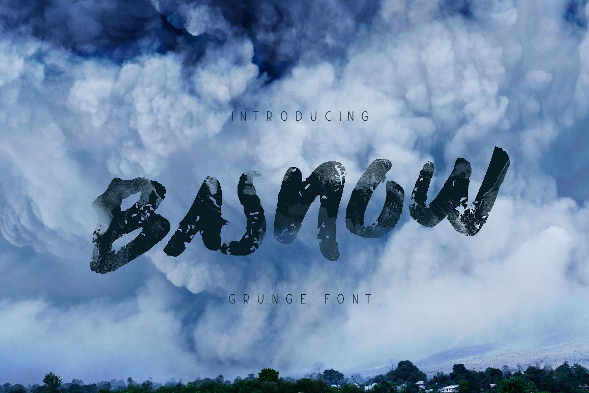 Basnow Grunge Font example image 1