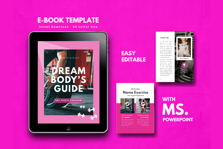 Fitness eBook Template - PowerPoint Template example image 1